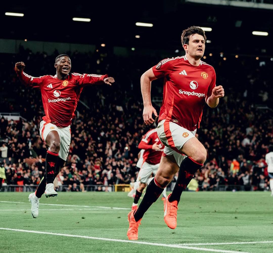 PENENTU : Maguire Mencetak Goal Penentu Kemenangan Setan Merah