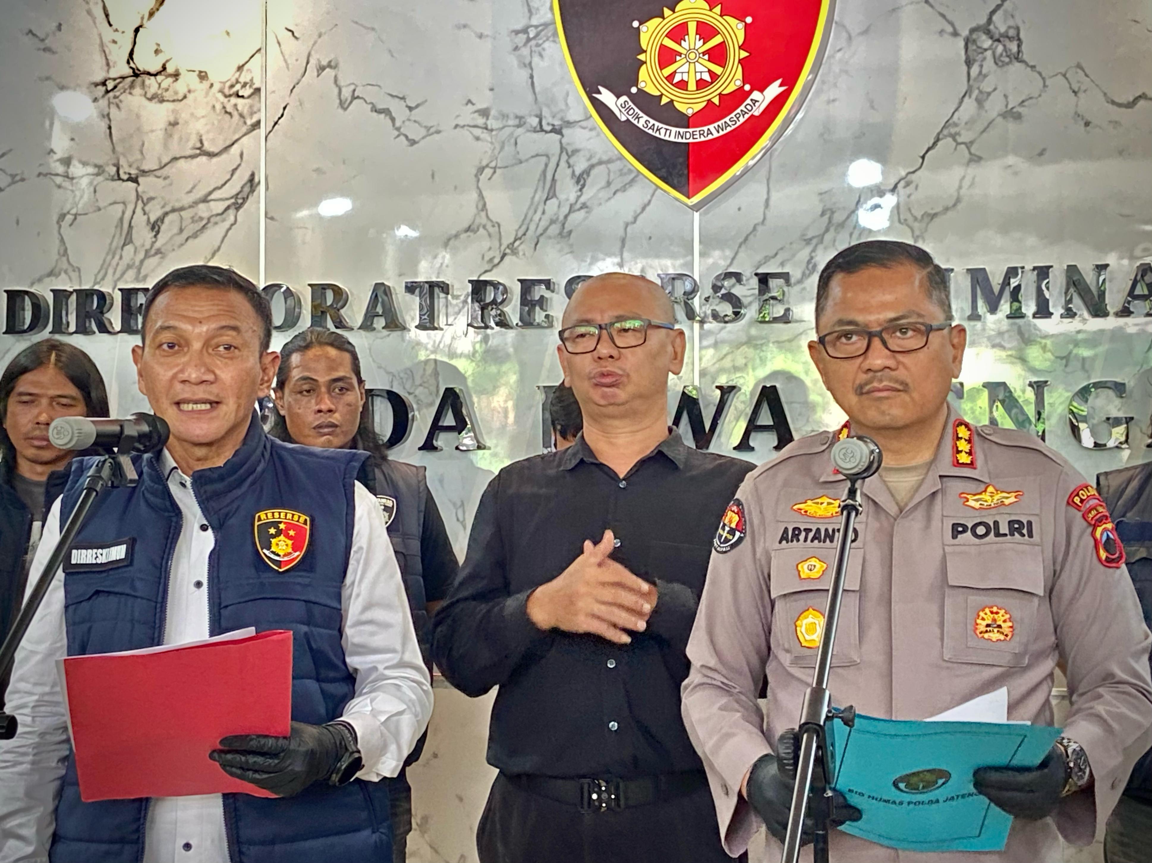 Kabid Humas Polda Jateng Kombes Pol Artanto saat gelar kasus. (DOK HUMAS POLDA JATENG)