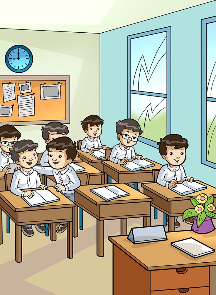 Ilustrasi pendidikan di sekolah. (PINTEREST)