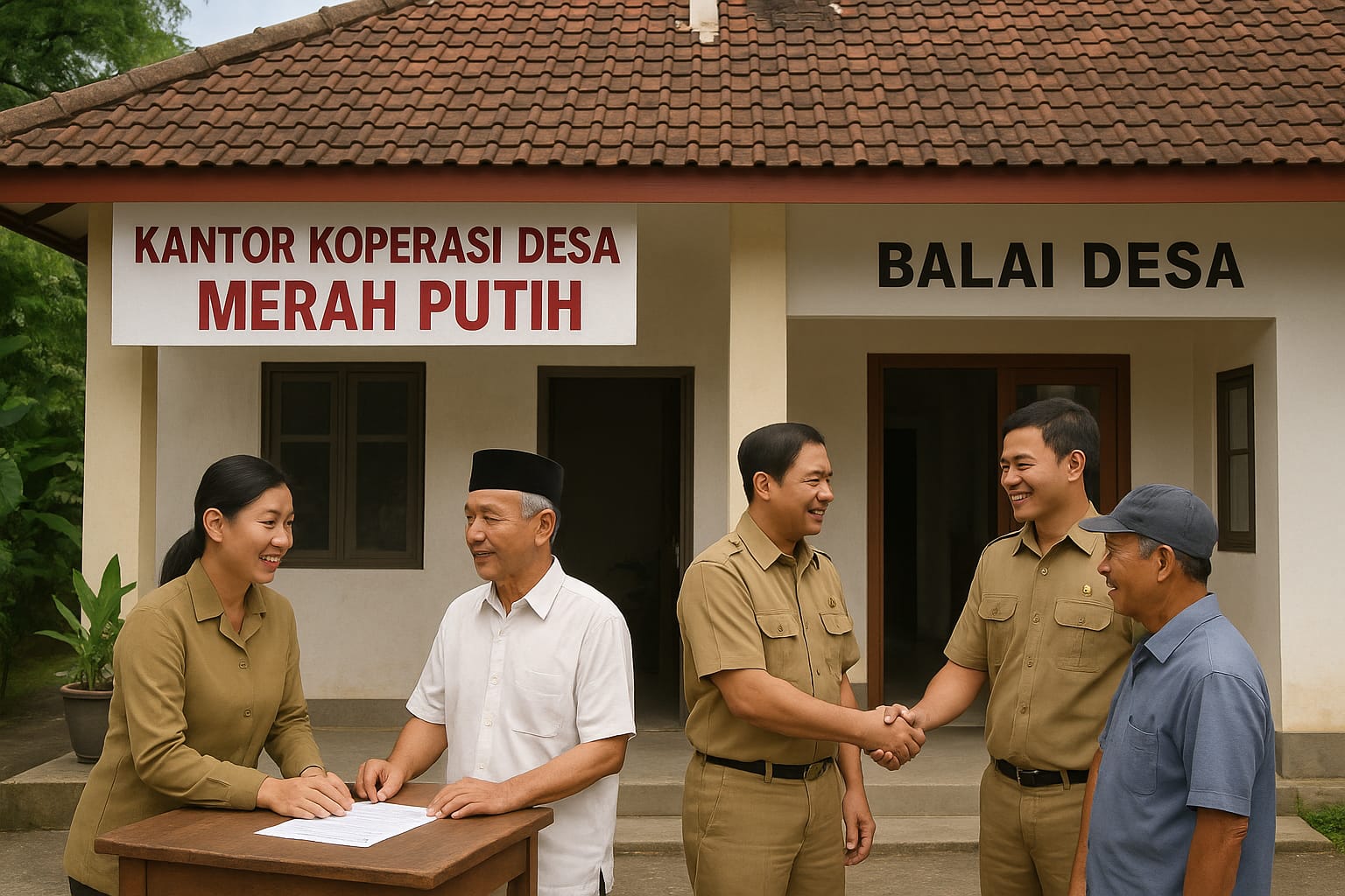 Ilustrasi Pelayanan Di Kantor Balai Desa