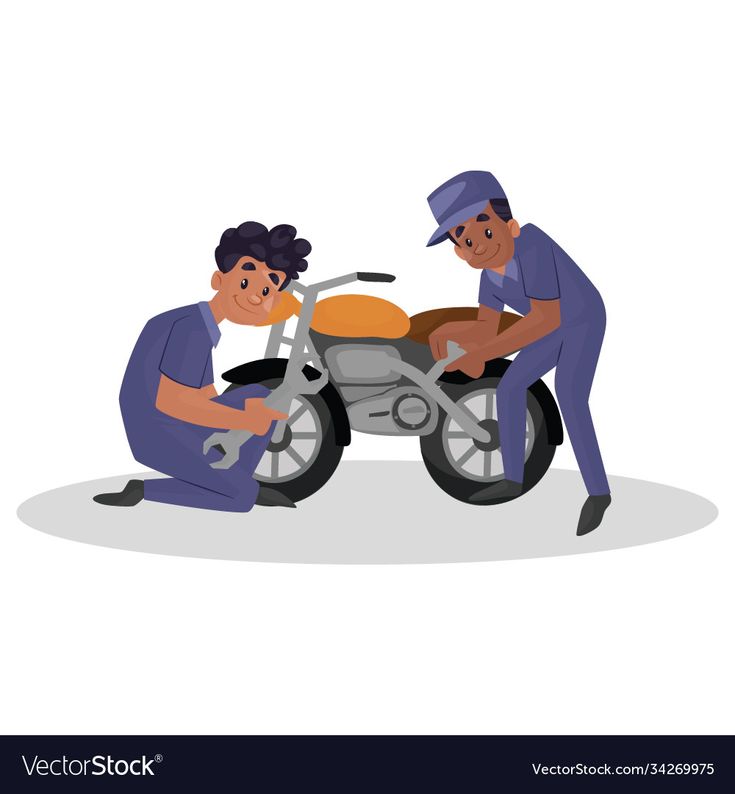 Ilustrasi pelatihan teknik servis sepeda motor. (PINTEREST)