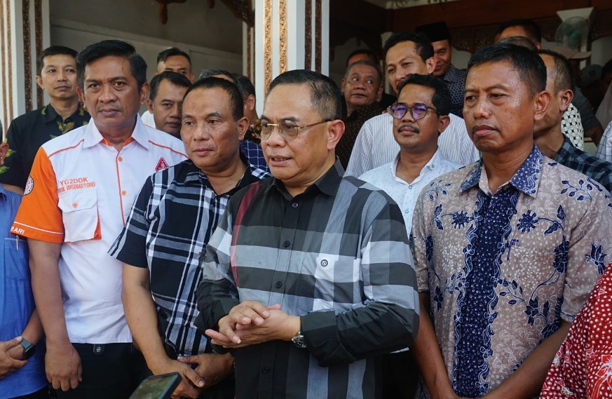 Bupati Pati Sudewo mengumumkan kenaikan tarif pajak bumi bangunan sebesar 250 persen. (HUMAS PATI)