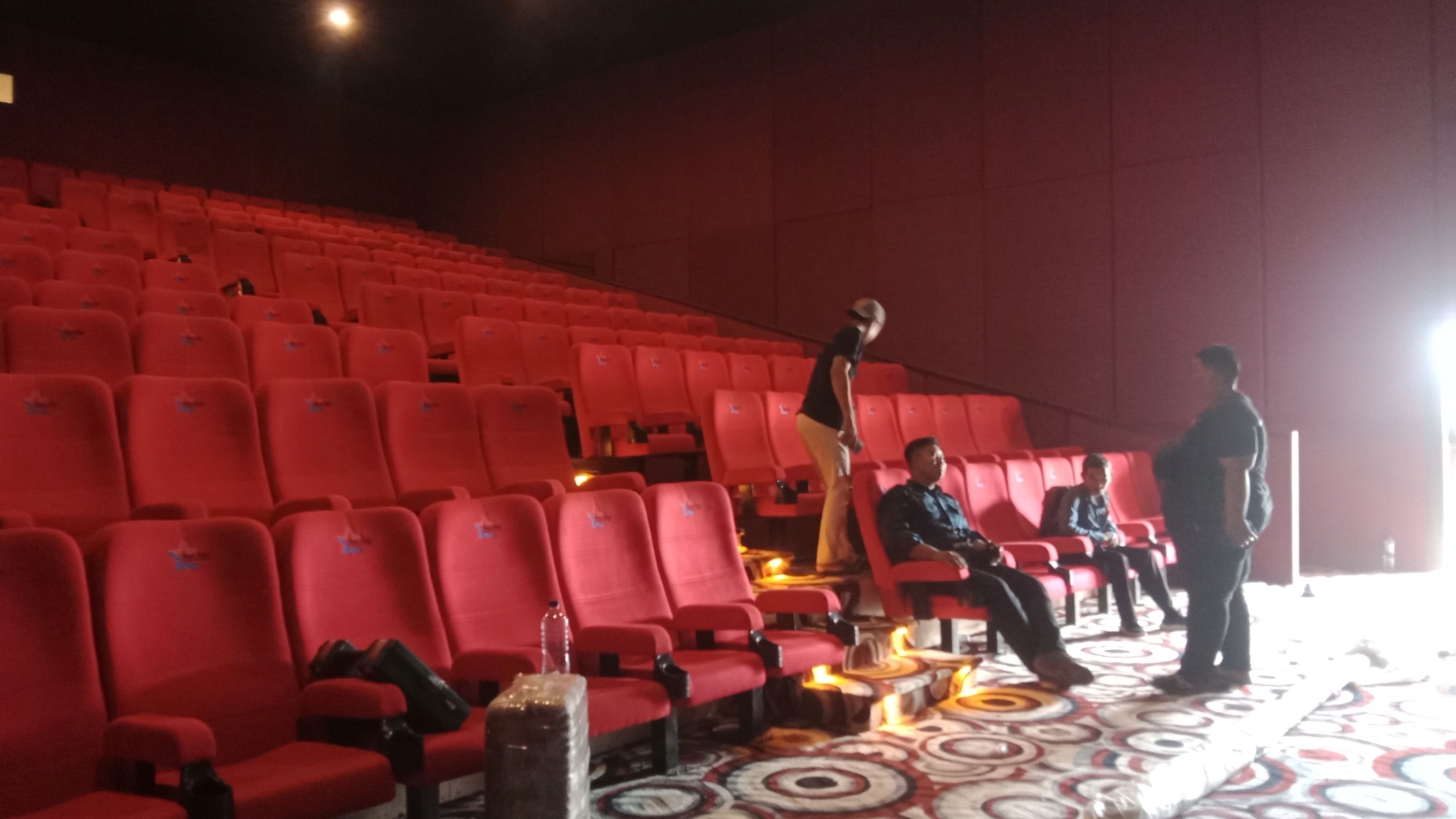 NYAMAN: Studio bioskop di Rembang yang akan segera beroperasi dalam waktu dekat