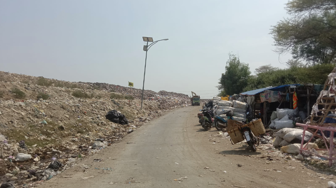 SAMPAH: Kondisi sampah yang ada di TPA Ngembak Kota Purwodadi. INTAN MAYLANI SABRINA/RADARPATI.ID