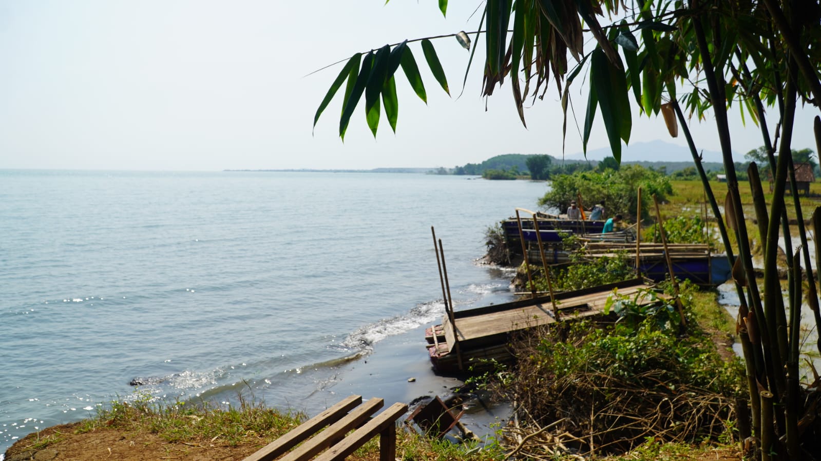 MEMBENTANG: Kondisi pesisir Balong Jepara yang digadang-gadang menjadi Pelabuhan.