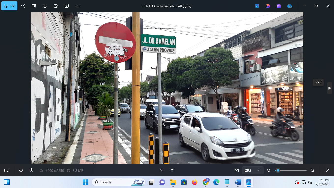 LOKASI CFN: Jalan dokter Ramelan terpilih menjadi lokasi car free night (CFN) Kudus.