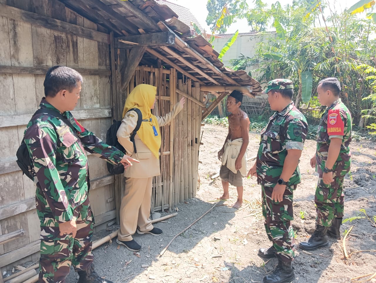 SURVEI: Kodim 0717/Grobogan saat melakukan survei di lokasi bakal TMMD Reguler di Desa Karangharjo Kecamatan Pulokulon.
