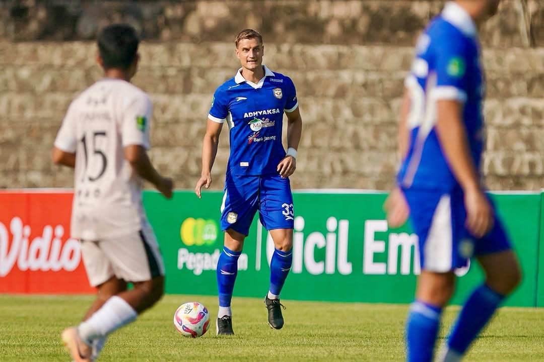 SEMAKIN DEKAT: Ivan Maric saat berseragram Adhyaksa FC ketika tampil di Liga 2 musim 2024/2025.