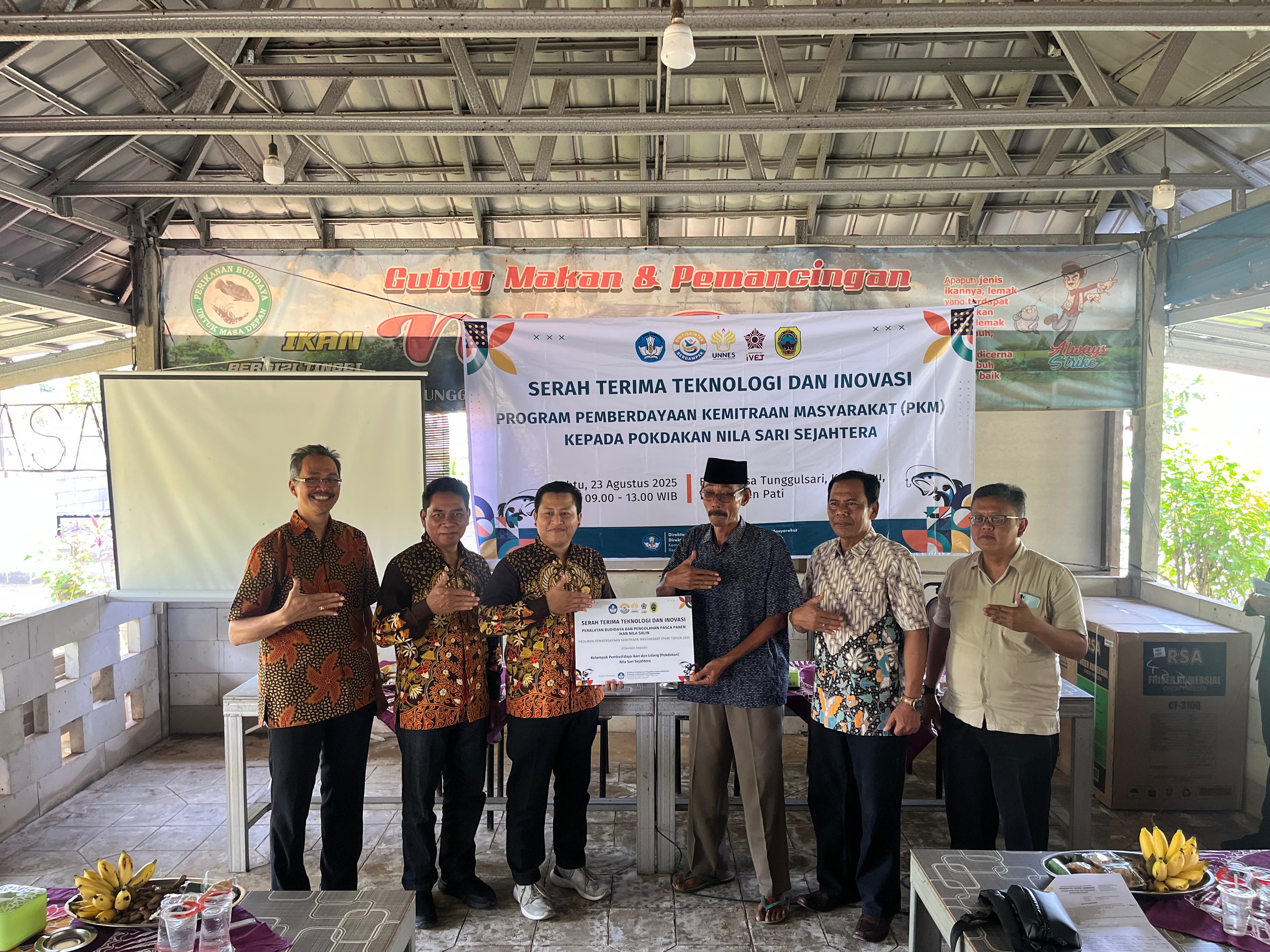 Dorong Optimalisasi Sektor Perikanan, UNNES Gelar Pengabdian Masyarakat Skema PKM di Desa Tunggulsari, Pati. (SAIFUL AMRI/RADAR KUDUS)