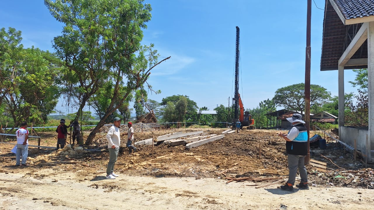 DIKEBUT: Pendirian PDU di TPA Ngembak terus dikebut.