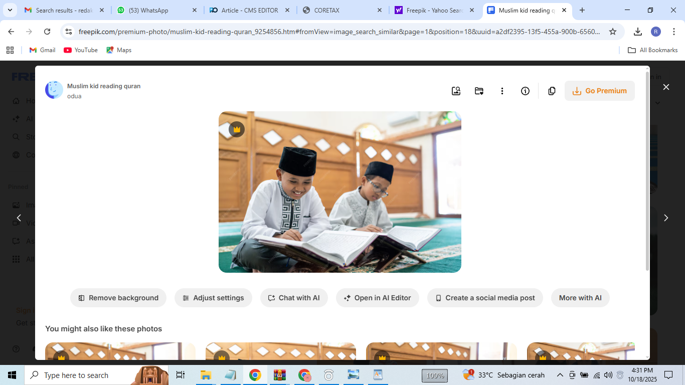 Ilustrasi pondok pesantren. (source: Freepik)
