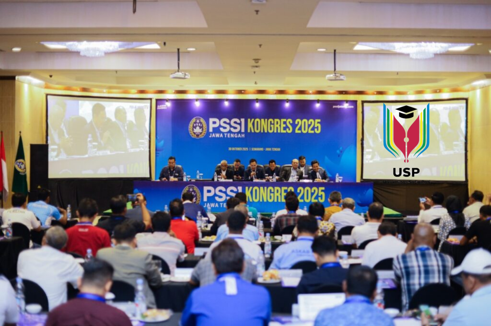 Momen pengesahan tim USP FC sebagai anggota Asprov PSSI Jawa Tengah. (ACHMAD ULIL ALBAB/RADAR KUDUS)
