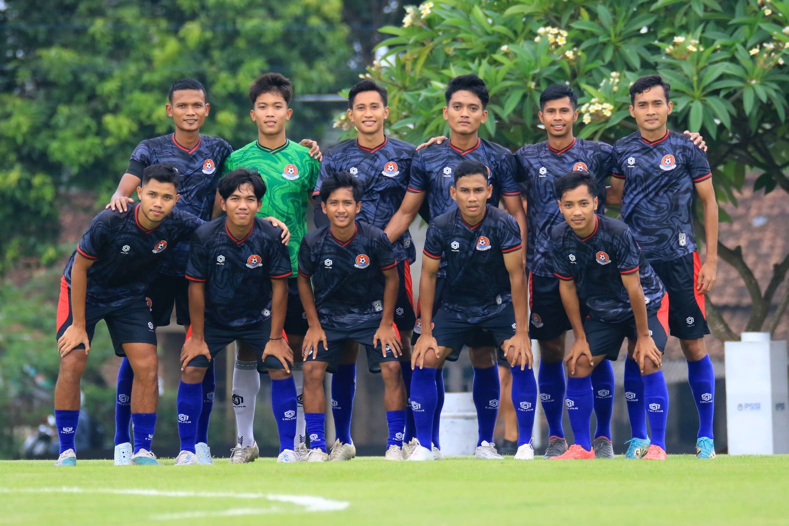 Skuad Persipa Pati usai dalam laga uji coba melawan Persiba Bantul akhir bulan Oktober kemarin. (DOK PERSIPA PATI)