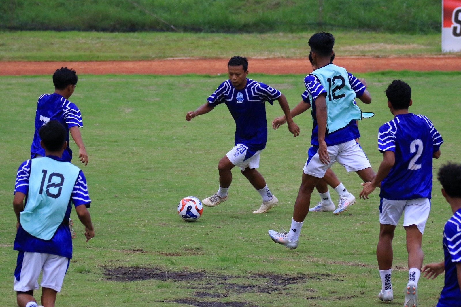 Para pemain Persipa Pati memantapkan persiapan jelang laga perdana menghadapi Dejan FC. (DOK PERSIPA)