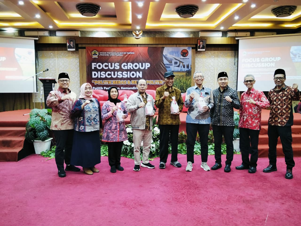 FGD politik beras dan beras politik menyoroti berbagai dinamika ketahanan pangan menuju swasembada pangan. (ACHMAD ULIL ALBAB/RADAR KUDUS)