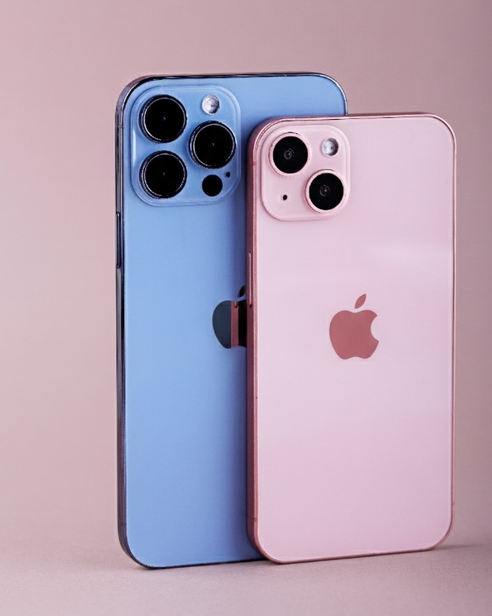 Smartphone merk iphone.  (Gemini AI)