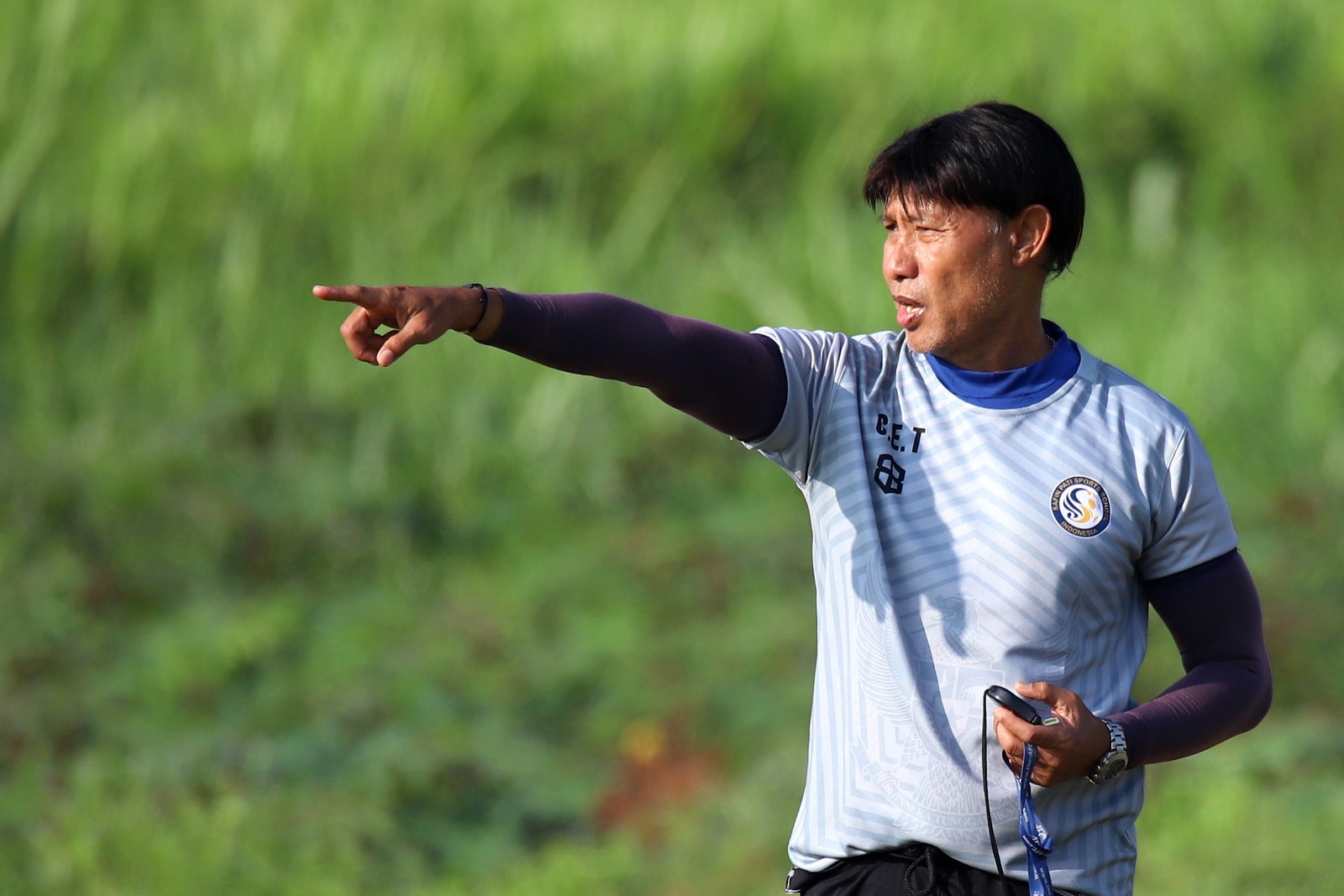 Eduard Tjong mengisi posisi pelatih kepala Persipa Pati sementara sepeninggal Rudi Widodo. (DOK SPSS)