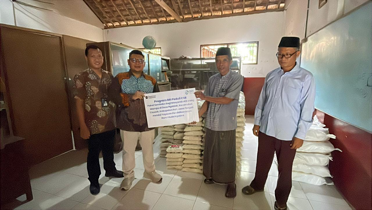 PT Bank Rakyat Indonesia (Persero) Tbk melalui BRI Kantor Cabang Pati kembali menunjukkan komitmennya dalam menjalankan peran sosial kepada masyarakat.