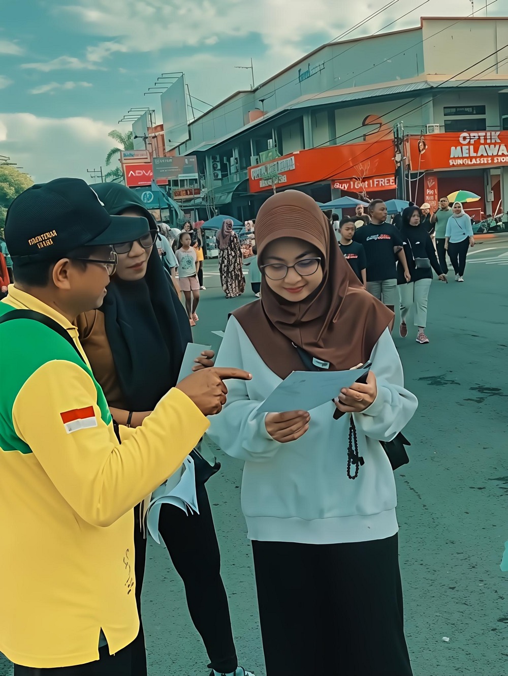 DITAWARI: PetuGas Kemenag Pati mengajak warga untuk menikah di Alun-alun Pati belum lama ini.