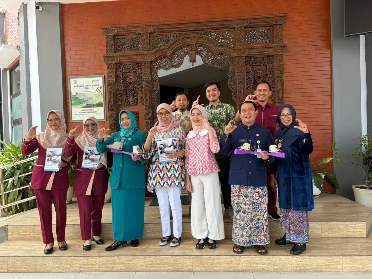 TERKOORDINASI: RS &lsquo;Aisyiyah Kudus bersama dengan DKK Kudus koordinasi terkait Program Mentari Clubfoot pengobatan kaki pengkor.