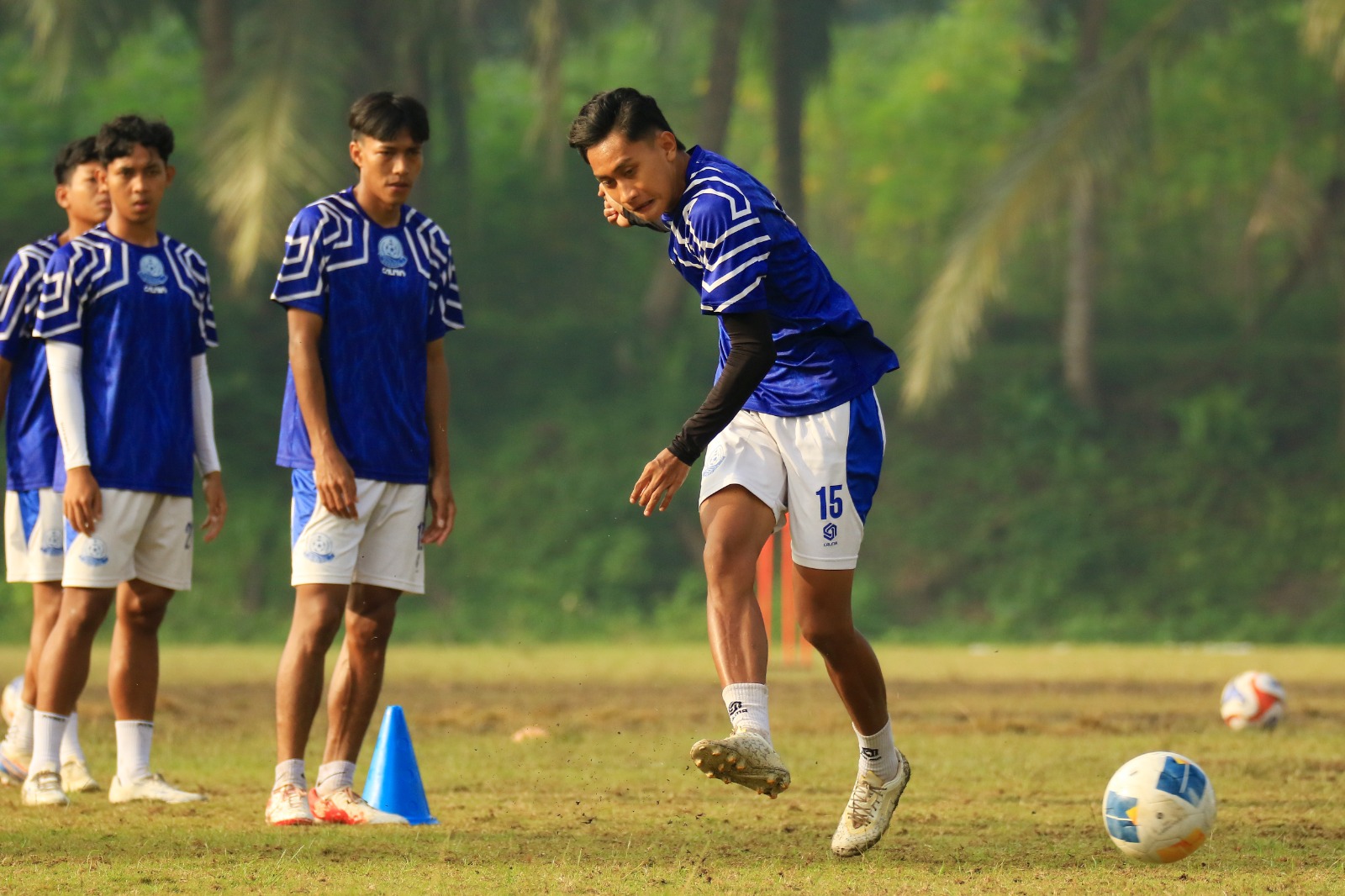 Pemain Persipa Pati menjalani sesi latihan rutin jelang menghadapi Nusantara FC. (DOK PERSIPA PATI)