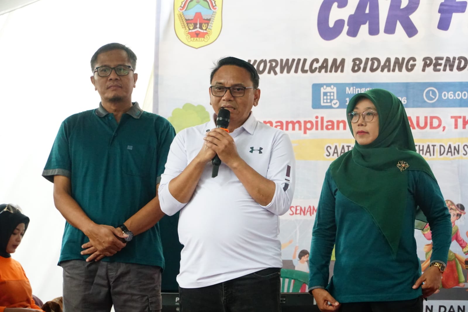 Plt Bupati Pati Risma Ardhi Chandra menyoroti kondisi sanitasi sekolah SD dan SMP yang masih memprihatinkan. (HUMAS PATI)