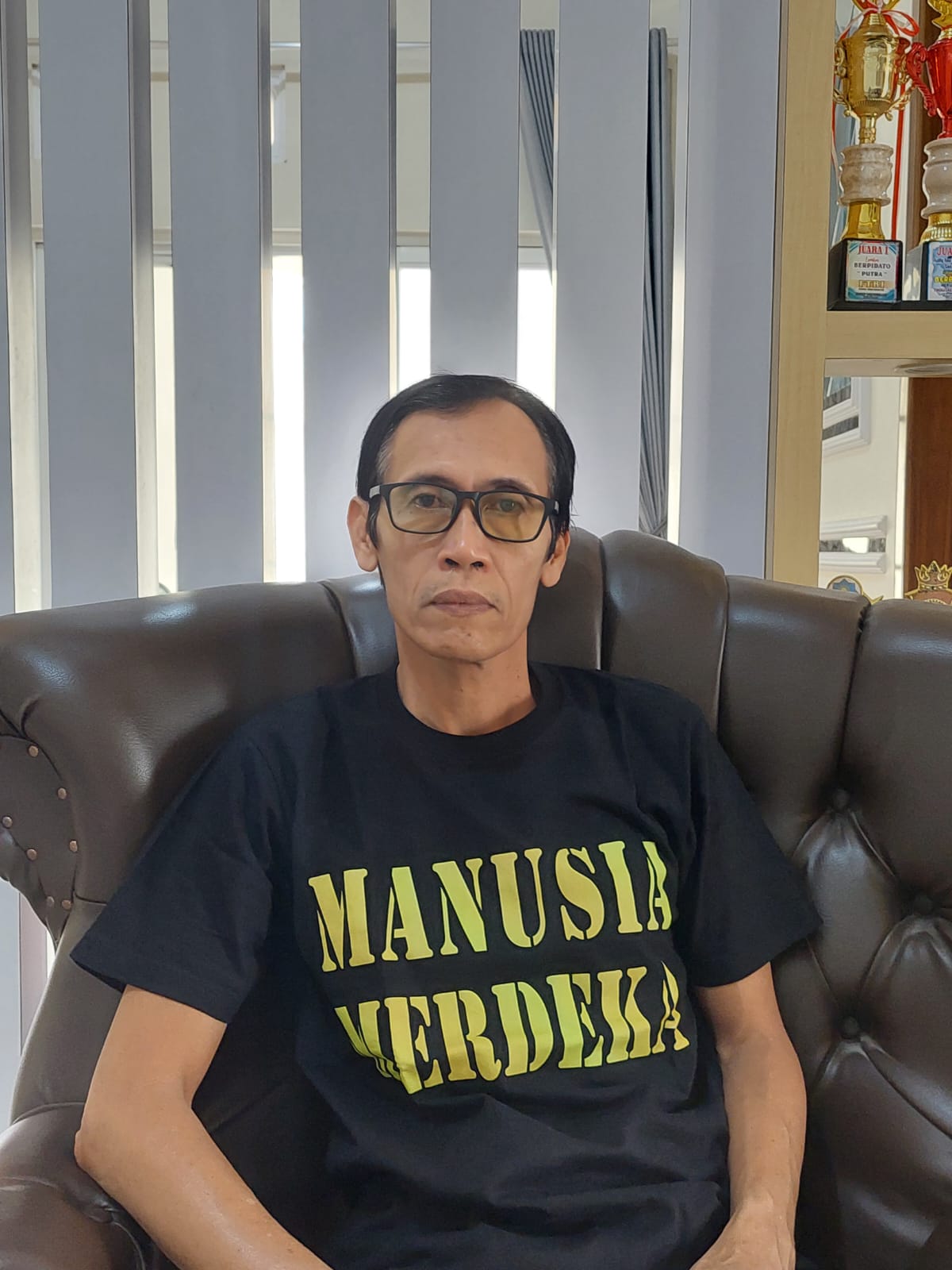 Direktur LBH Joeang Fatkurohman. (ANDRE F FALAH/RADAR PATI)