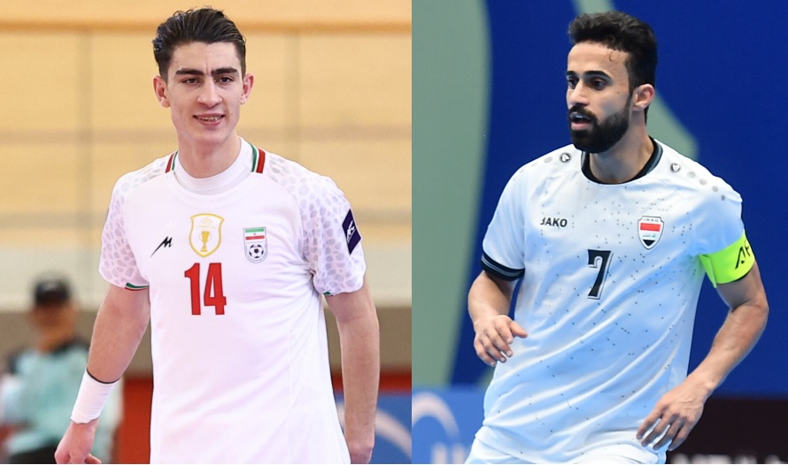 Irak versus Iran pada AFC Futsal Asian Cup 2026. (the-afc..com)