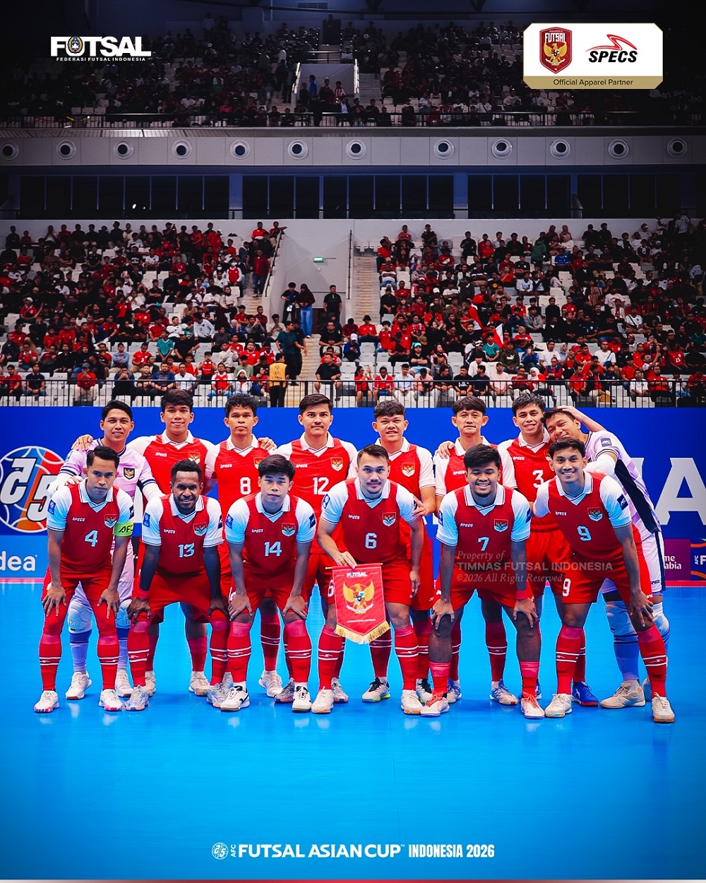 CETAK SEJARAH: Timnas Futsal Indonesia bakal melawan Iran pada laga final AFC Futsal Asian Cup 2025. (IG TIMNAS FUTSAL)