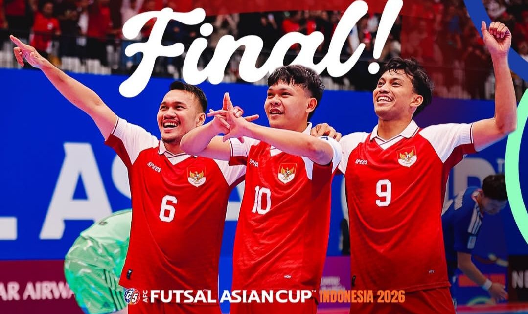 Timnas Futsal Indonesia menangi duel ketat 5-3 melawan Jepang tadi malam.