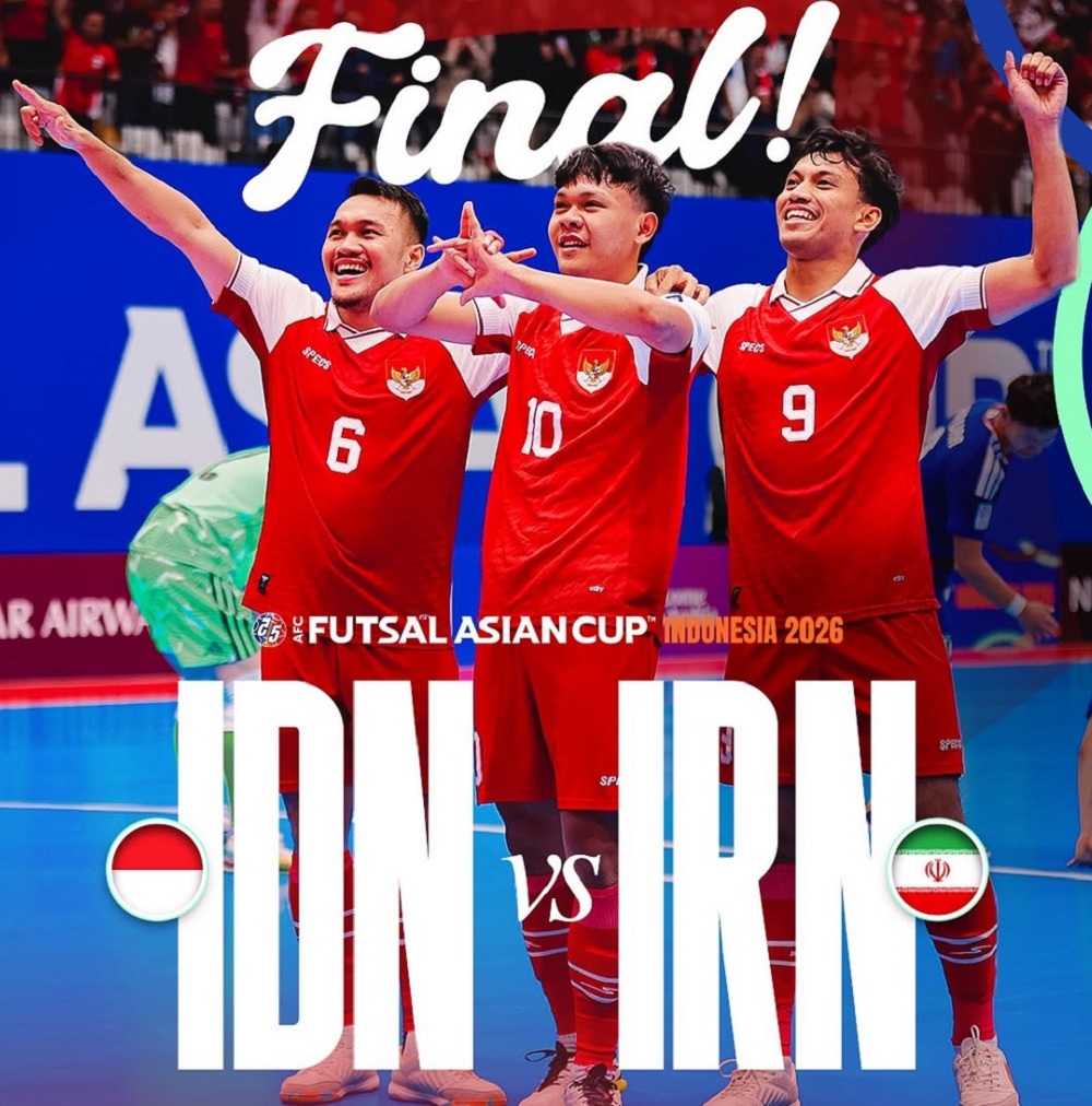 Timnas futsal Indonesia vs Iran pada laga final besok (7/2).