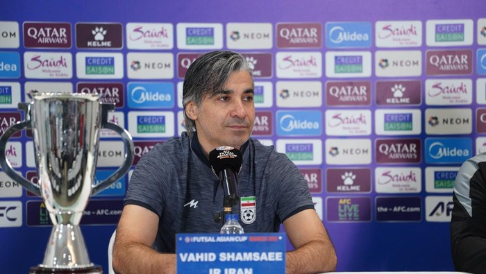 Pelatih Futsal Iran Vahid Shamsaee. (AFC Futsal)