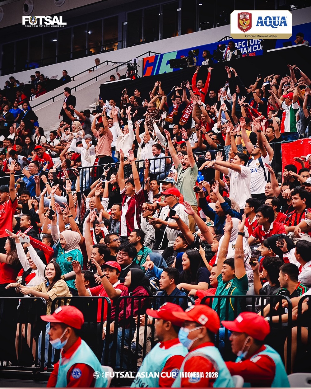 Suporter timnas futsal Indonesia memberi dukungan luar biasa. (IG timnas futsal)