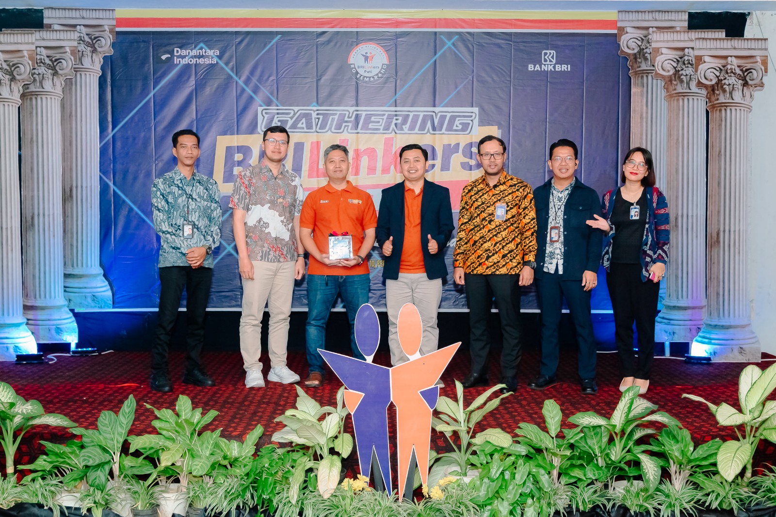 JALIN SINERGITAS : BRI Cabang Pati melaksanakan  acara Gathering BRILinkers Pati di Hotel Safin Pati.