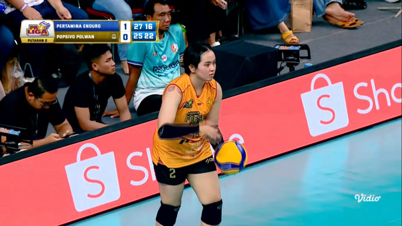 Popsivo Polwan menyamakan kedudukan 1-1 atas Pertamina Enduro