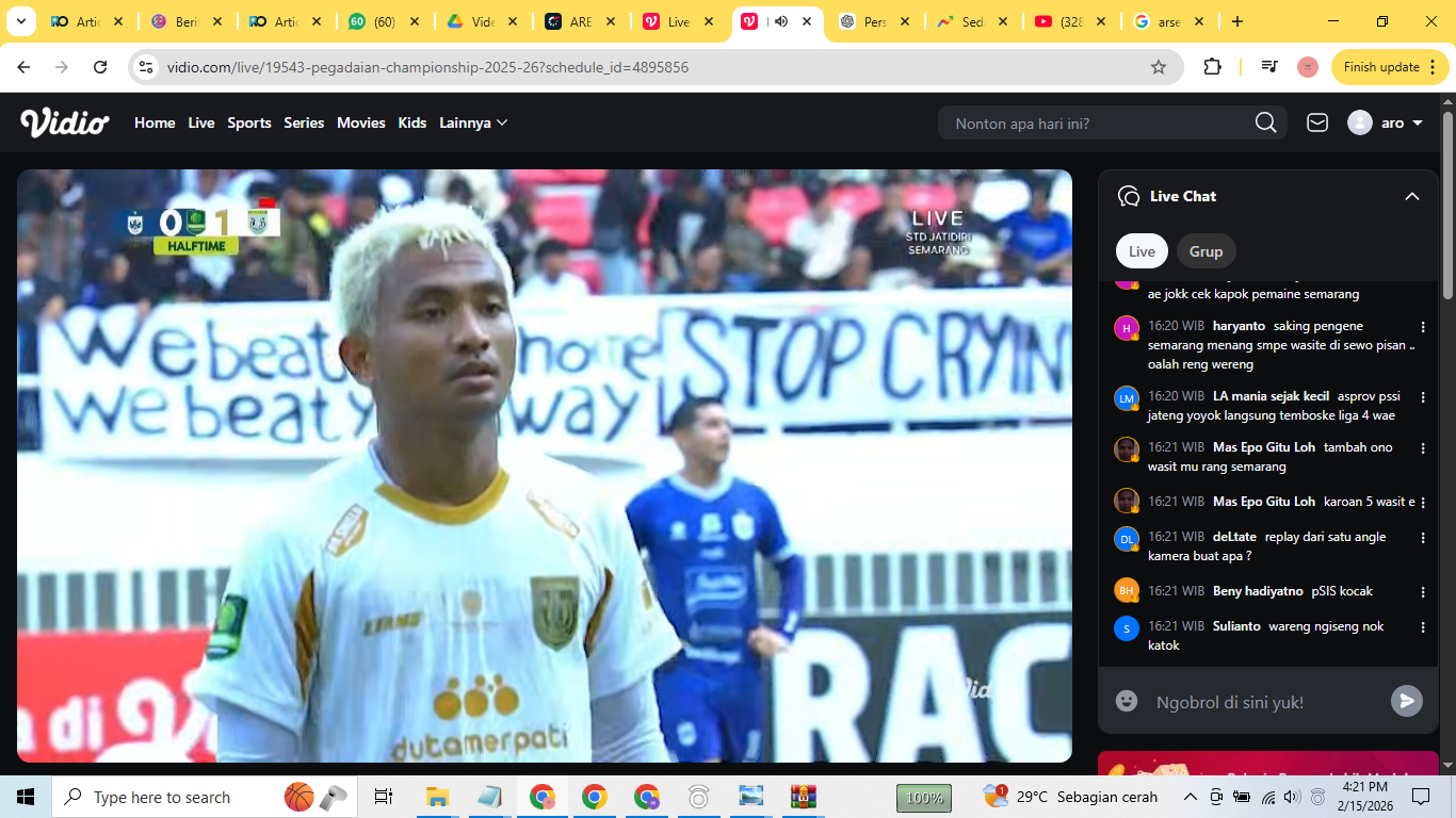 Pemain Persela Lamongan Hambali Tholib