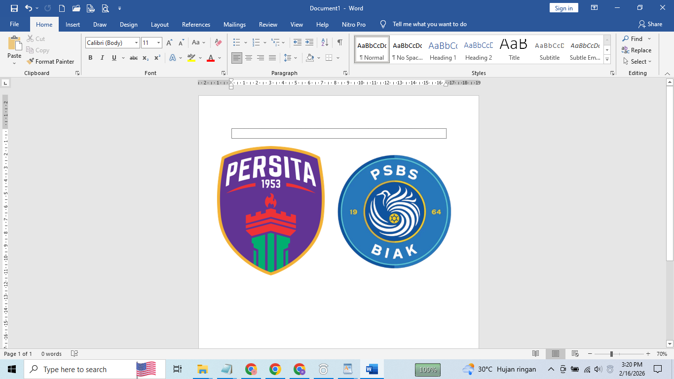 Persita Tangerang vs PSBS Biak