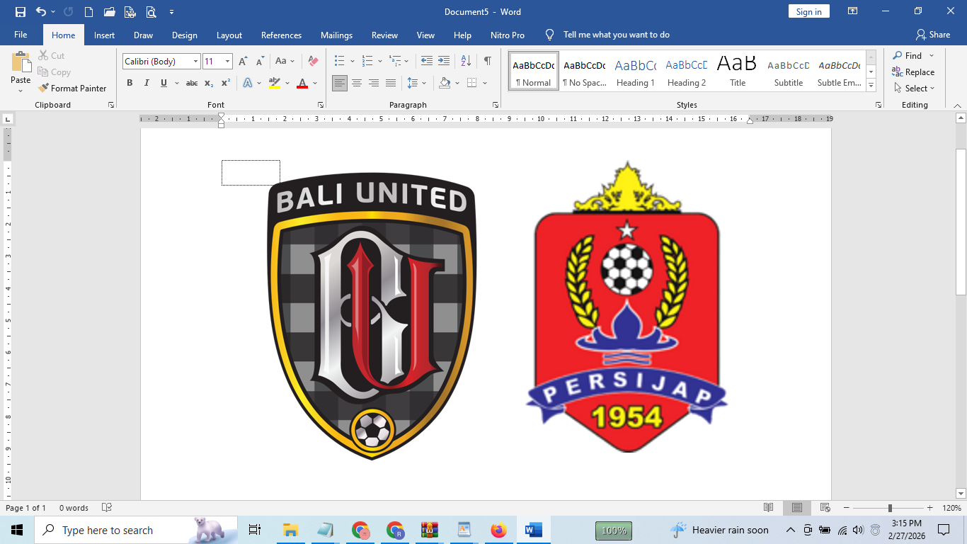 Bali United Vs Persijap Jepara.