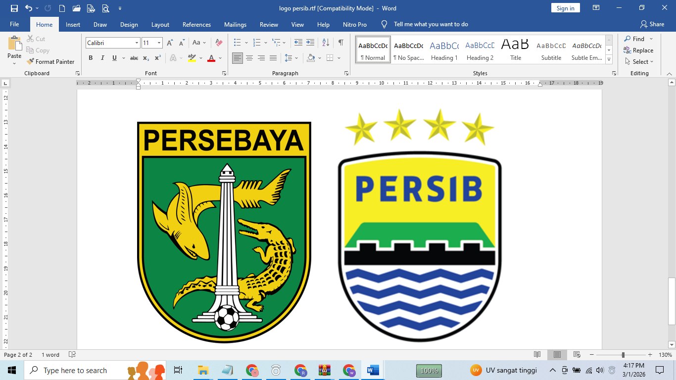 BIG MATCH: Persebaya Surabaya Vs Persib Bandung.