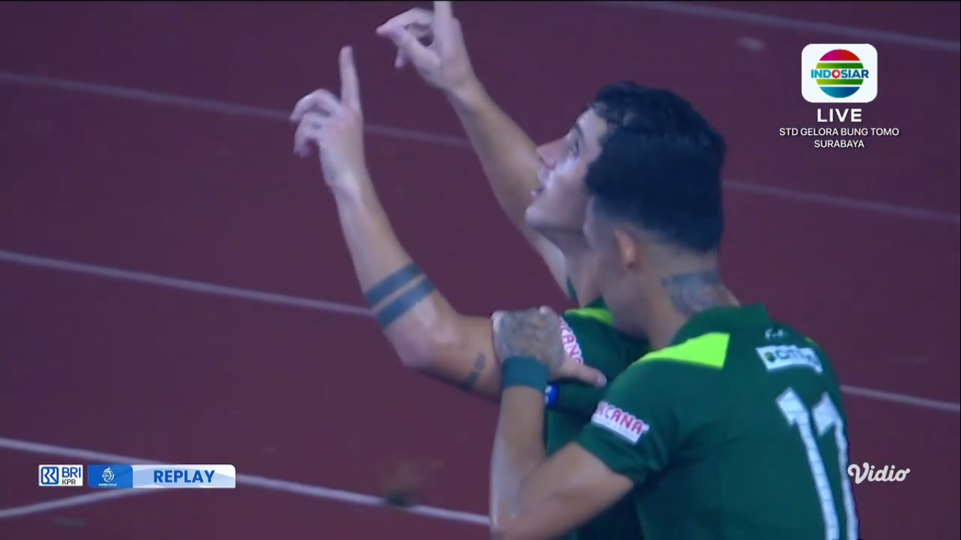 Bruno Moreira cetak gol.