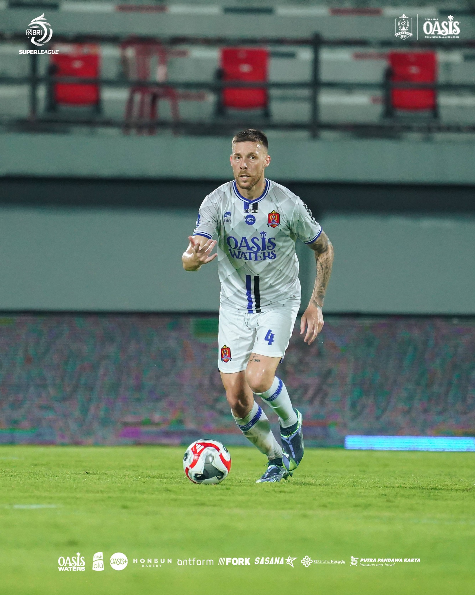 Bek tengah Persijap Jepara Jose Luis alias Rubio tampil impresif saat menahan seri Bali United. (DOK PERSIJAP)