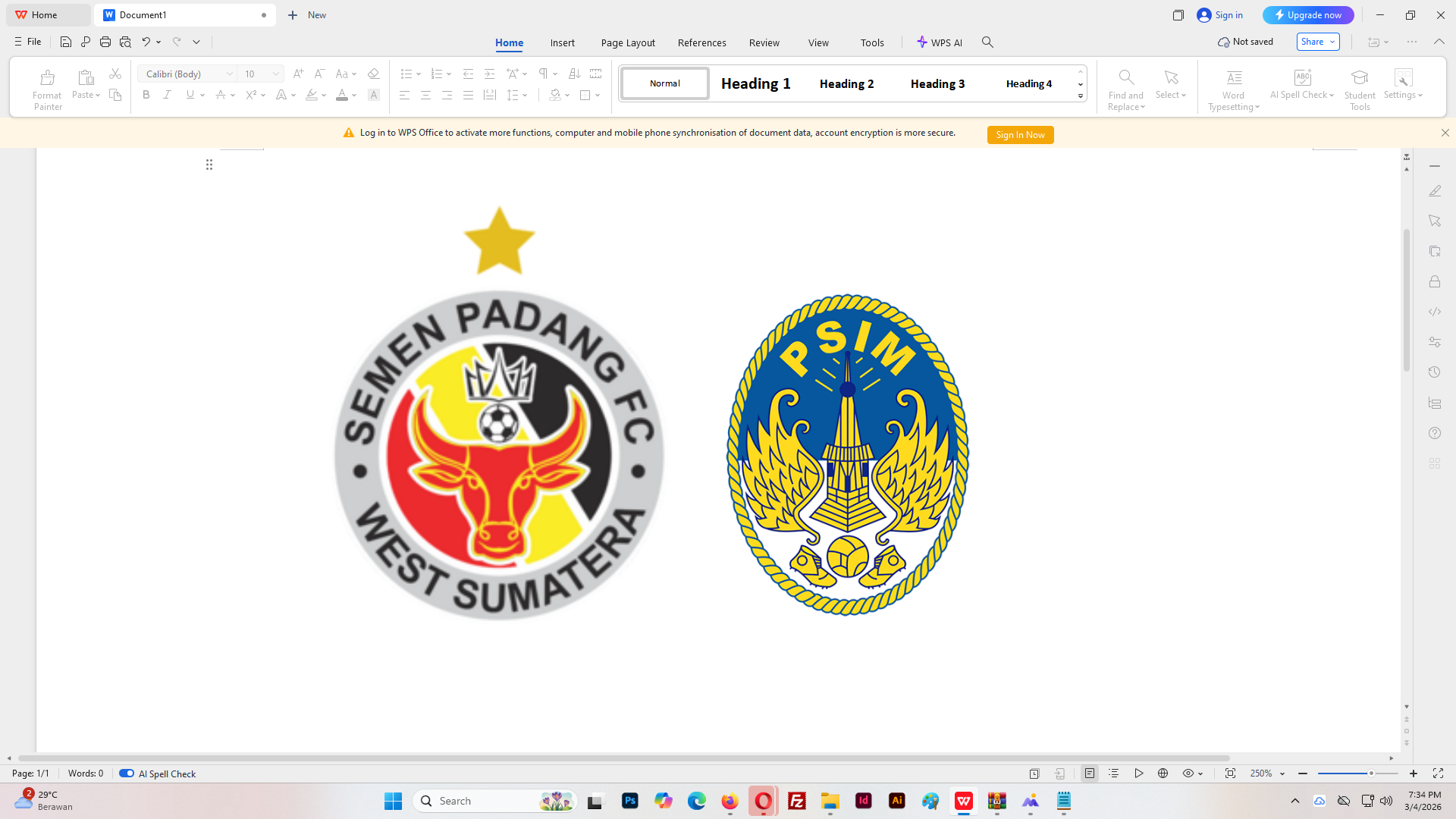 Semen Padang Vs PSIM Yogyakarta