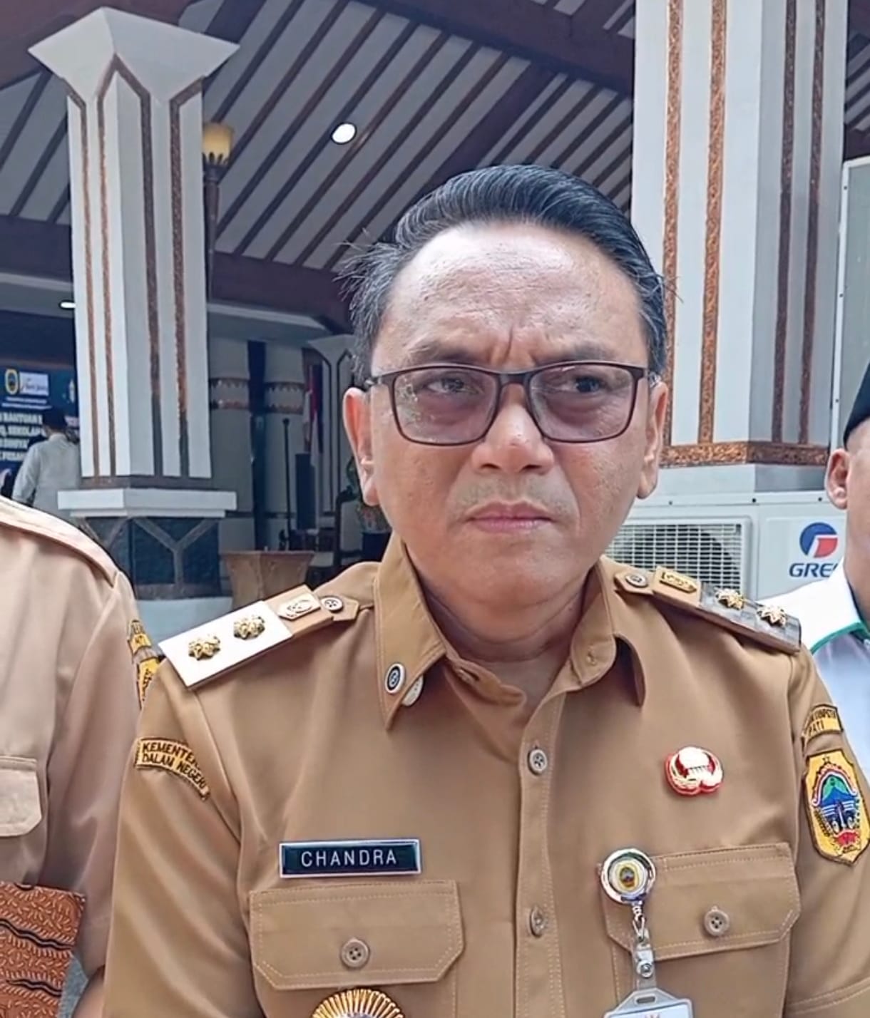 Plt Bupati Pati Risma Ardhi Chandra berbicara soal takbir keliling dan sound horeg. (ACHMAD ULIL ALBAB/RADAR KUDUS)