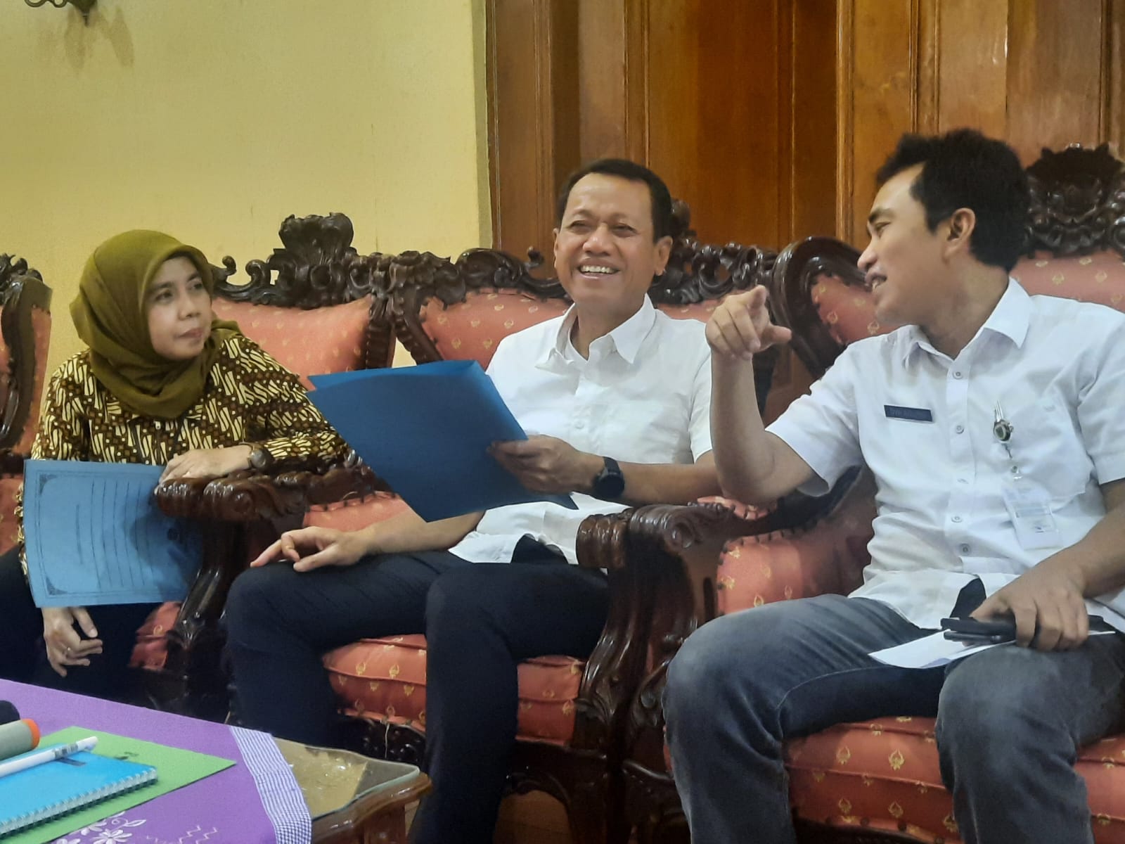 Bupati Kudus Sam'ani menyampaikan perihal THR PPPK PW.