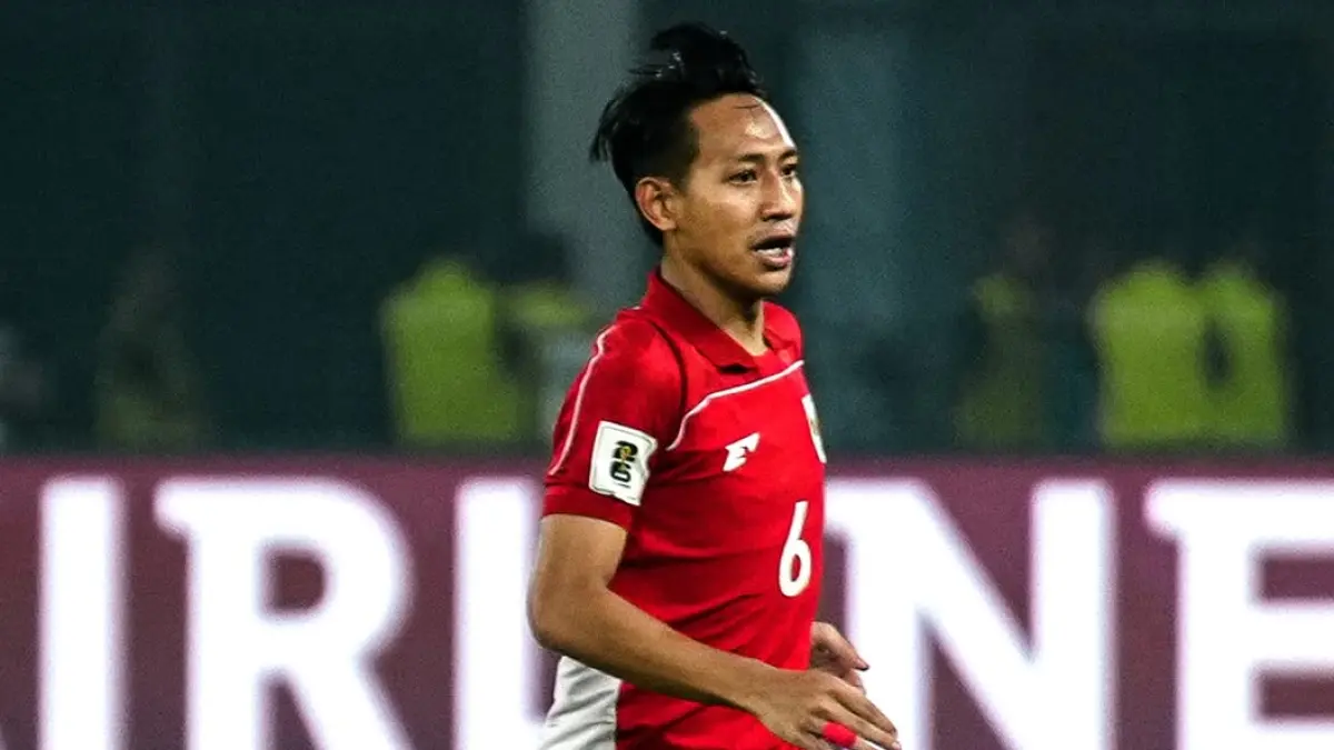 Beckham Putra cetak gol untuk timnas.