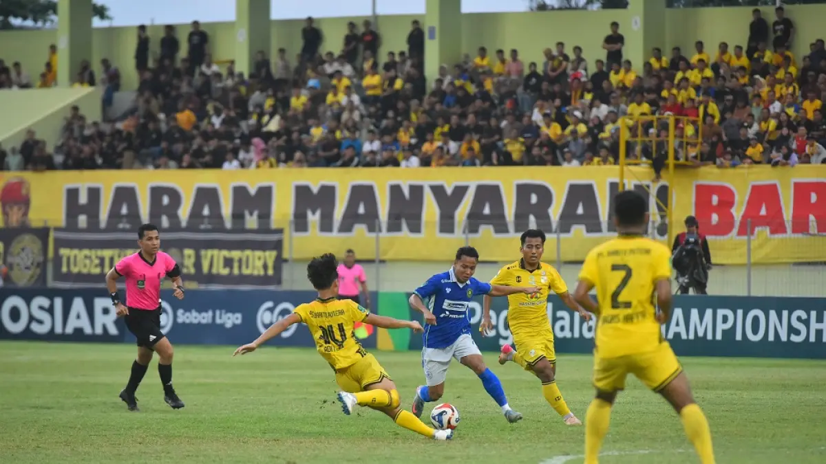 Persiku Kudus saat hadapi Barito Putera belum lama ini.