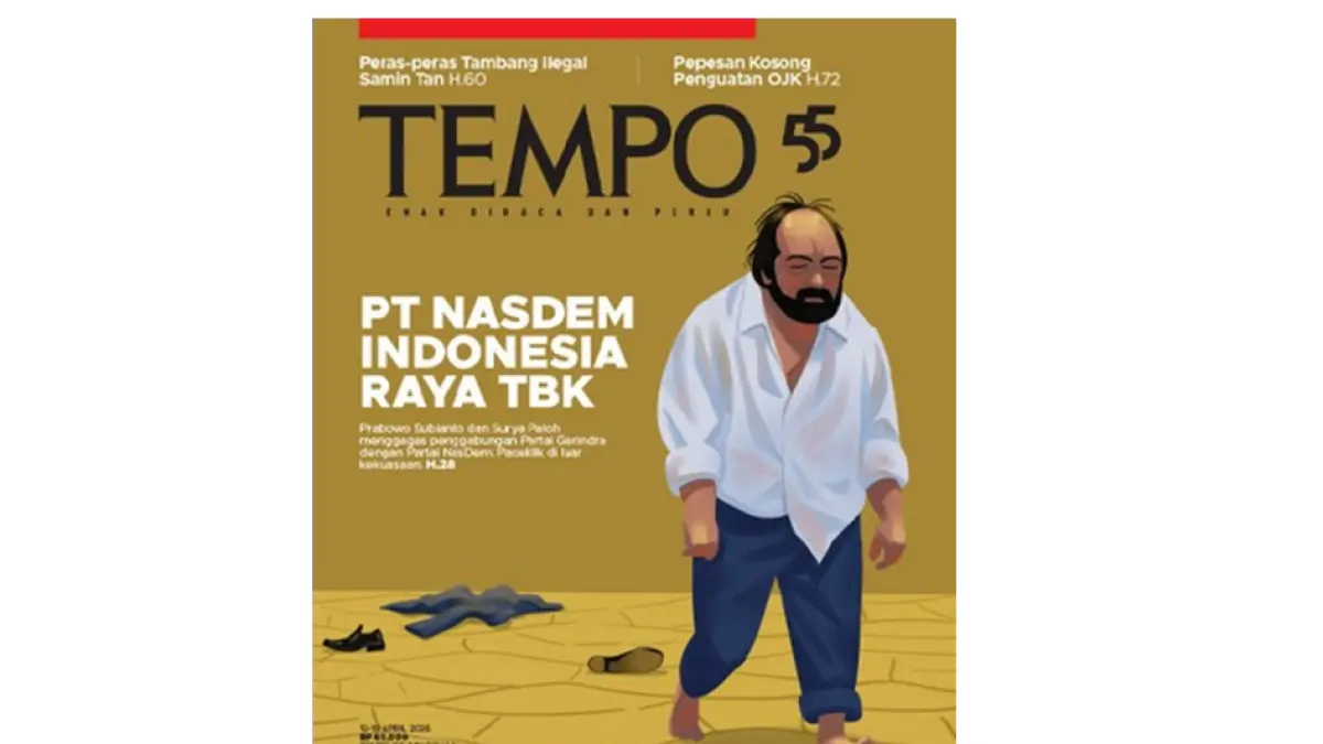 Majalah Tempo memuat cover bergambar Surya Paloh yang diprotes sejumlah kader Nasdem.  