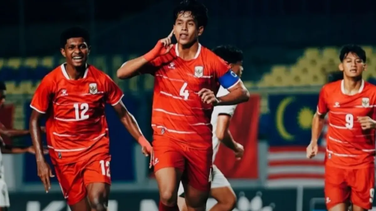 Timnas U-17 saat mengalahkan Timor Leste.