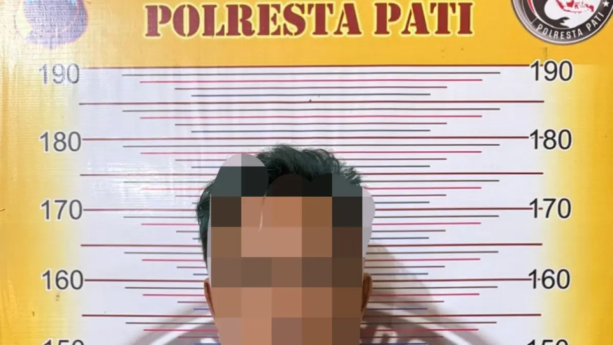 Tersangka kasus narkoba di Pati. 