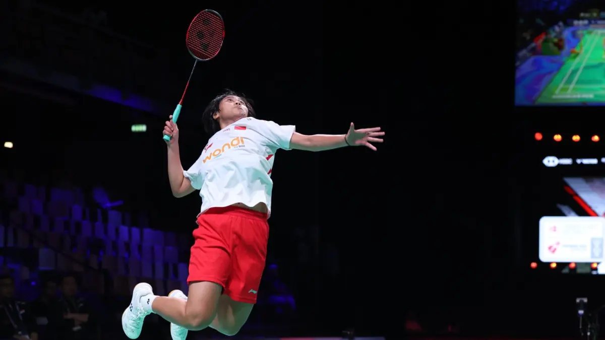 Pebulutangkis Thalita Wiryawan memperkuat tim Piala Uber Indonesia 2026. (PBSI)